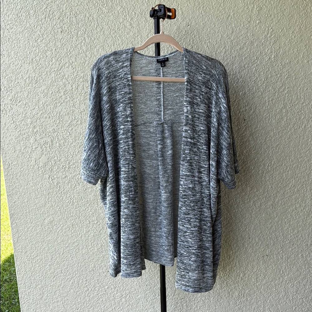 Torrid Gray Knit Cardigan Sweater